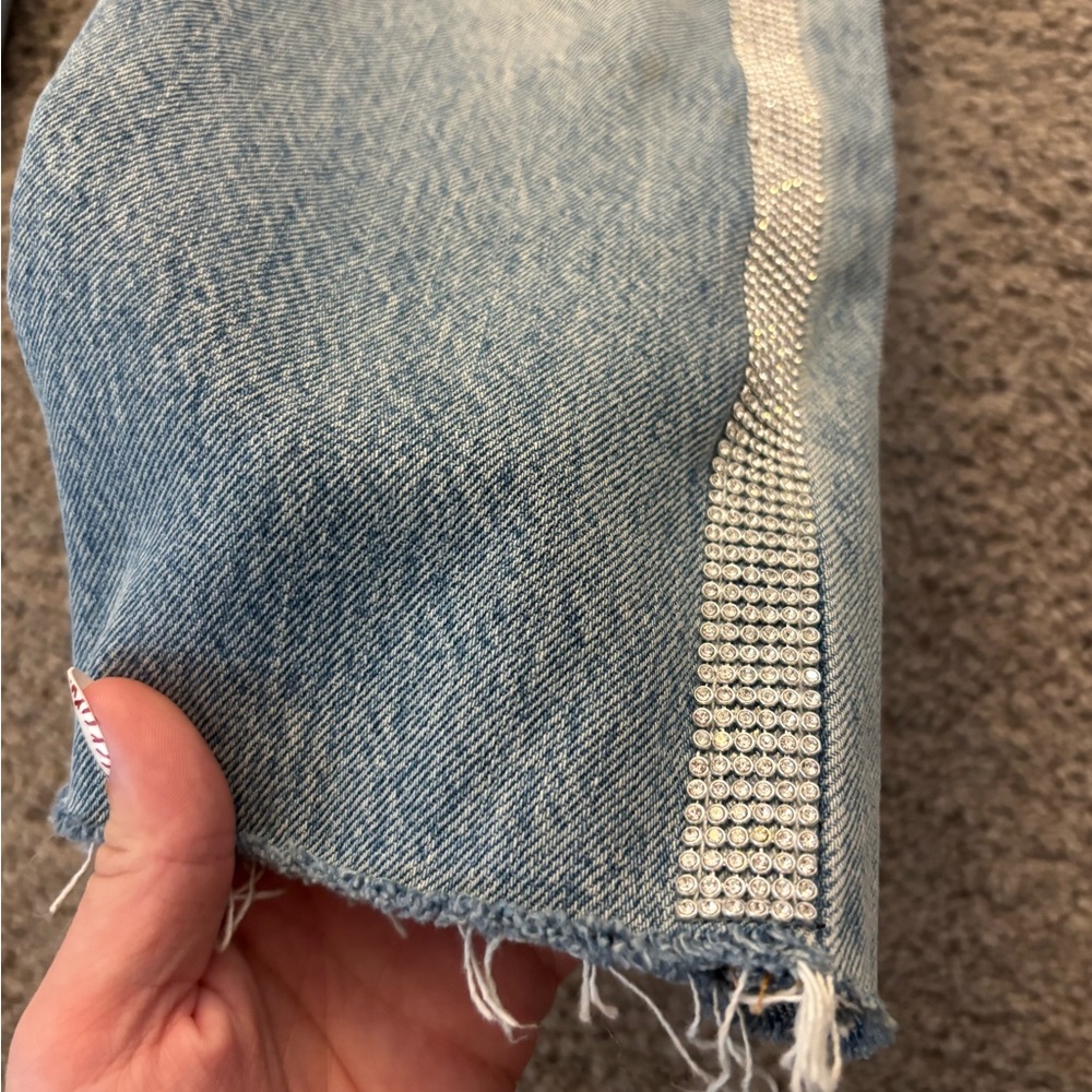 Levi 501 Jeans with Rhinestones